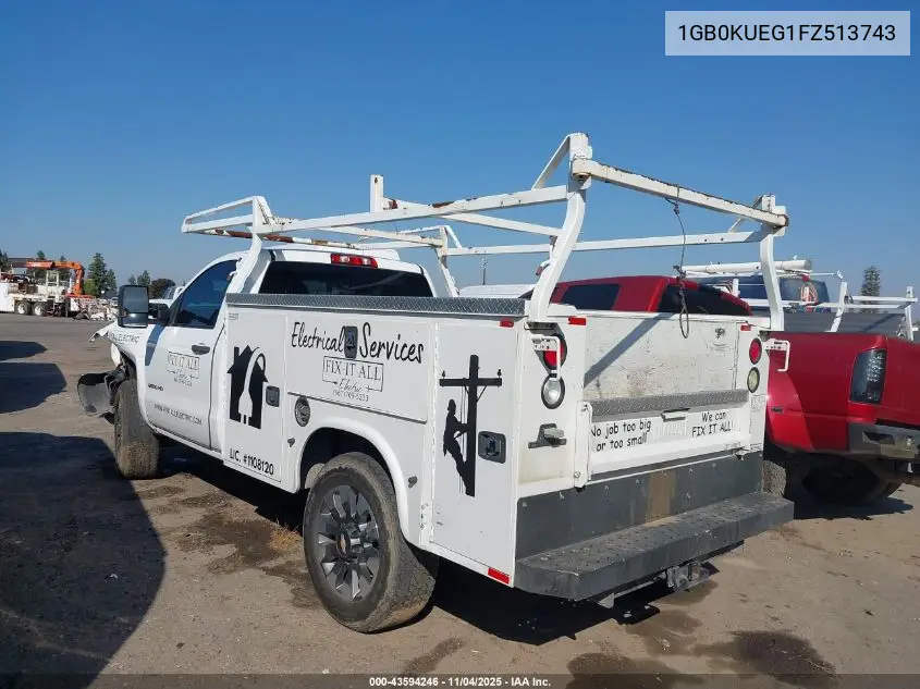 1GB0KUEG1FZ513743 2015 Chevrolet Silverado 2500Hd Wt