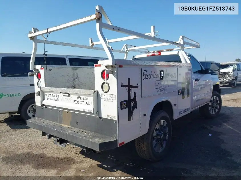 1GB0KUEG1FZ513743 2015 Chevrolet Silverado 2500Hd Wt