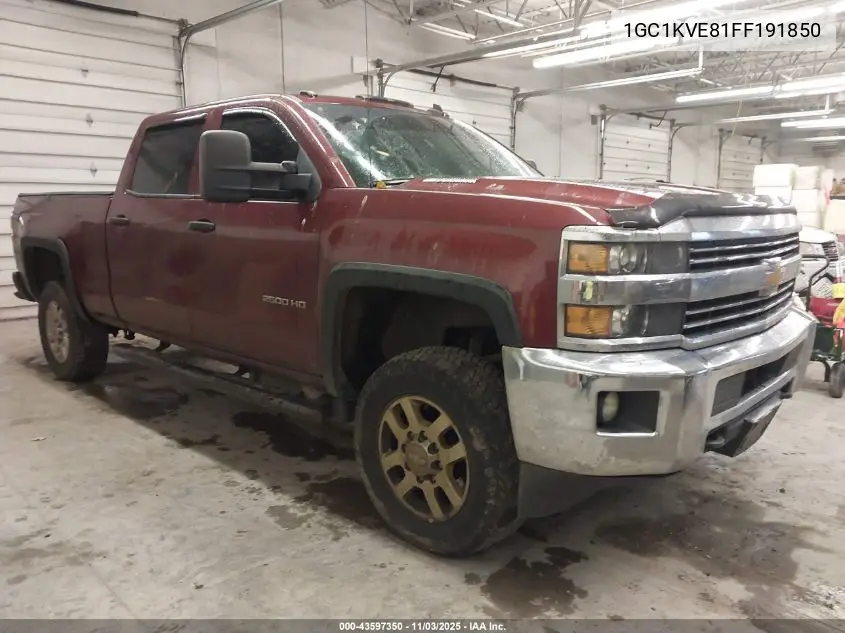 1GC1KVE81FF191850 2015 Chevrolet Silverado 2500Hd Lt