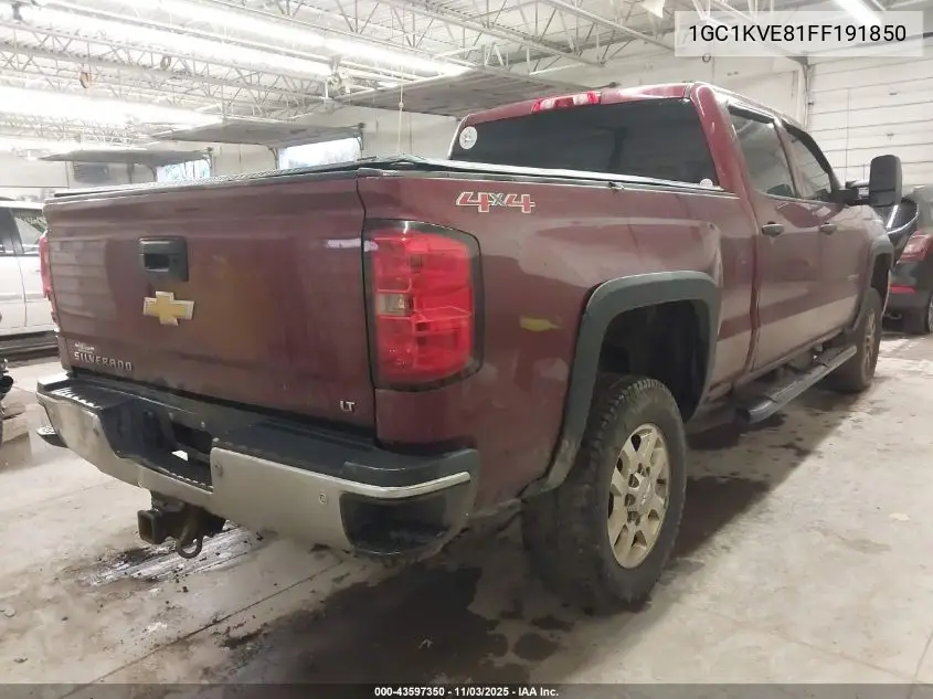 1GC1KVE81FF191850 2015 Chevrolet Silverado 2500Hd Lt