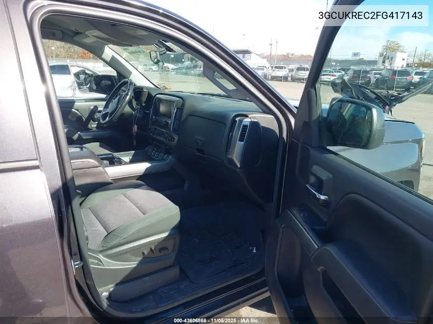 3GCUKREC2FG417143 2015 Chevrolet Silverado 1500 1Lt