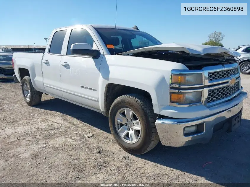 1GCRCREC6FZ360898 2015 Chevrolet Silverado 1500 1Lt