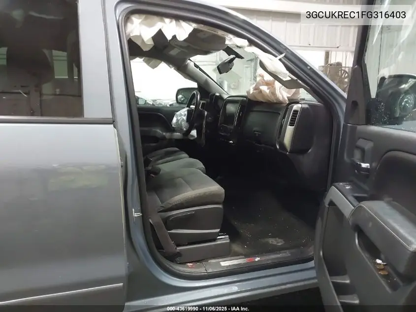 3GCUKREC1FG316403 2015 Chevrolet Silverado 1500 2Lt