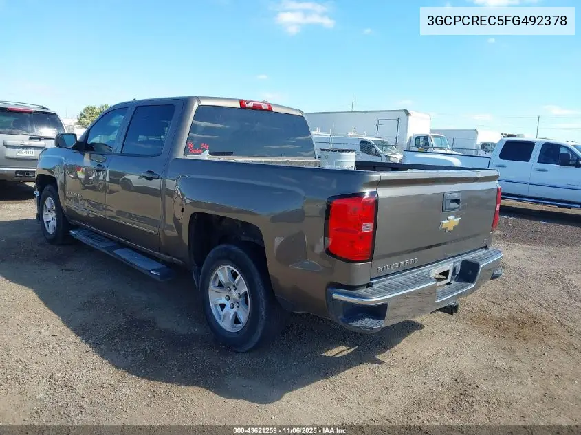 3GCPCREC5FG492378 2015 Chevrolet Silverado 1500 1Lt