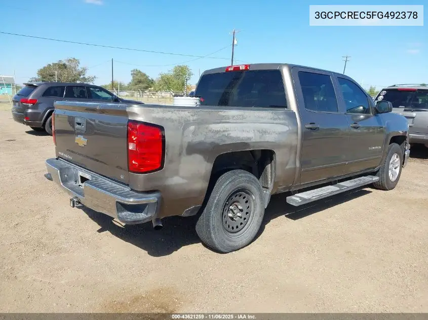 3GCPCREC5FG492378 2015 Chevrolet Silverado 1500 1Lt