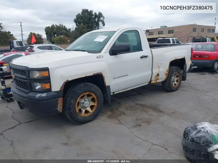 1GCNCPEH3FZ380475 2015 Chevrolet Silverado 1500 Wt