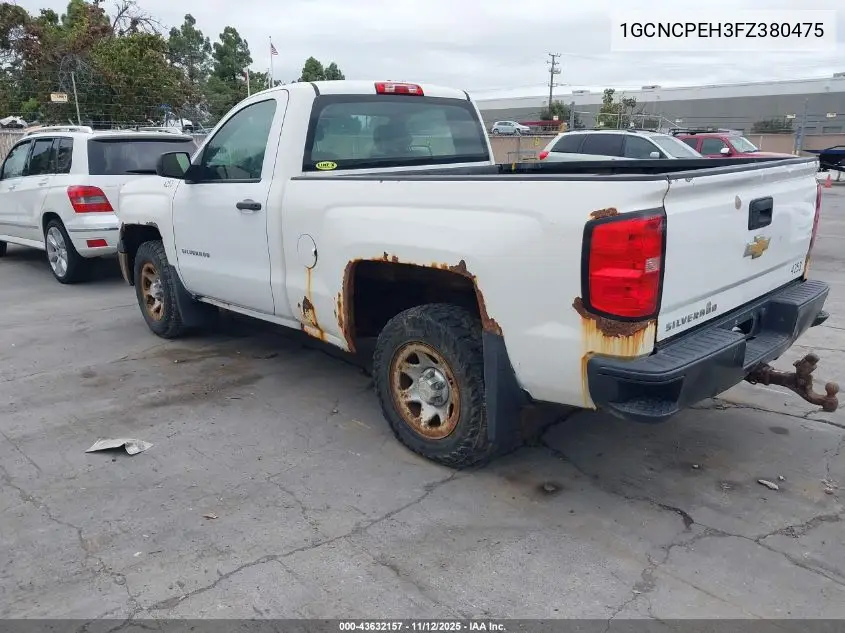 1GCNCPEH3FZ380475 2015 Chevrolet Silverado 1500 Wt