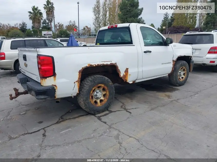 1GCNCPEH3FZ380475 2015 Chevrolet Silverado 1500 Wt
