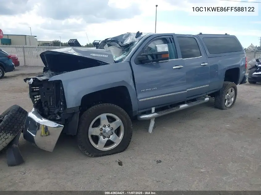 1GC1KWE86FF588122 2015 Chevrolet Silverado 2500Hd Ltz