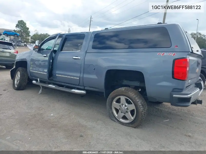 1GC1KWE86FF588122 2015 Chevrolet Silverado 2500Hd Ltz