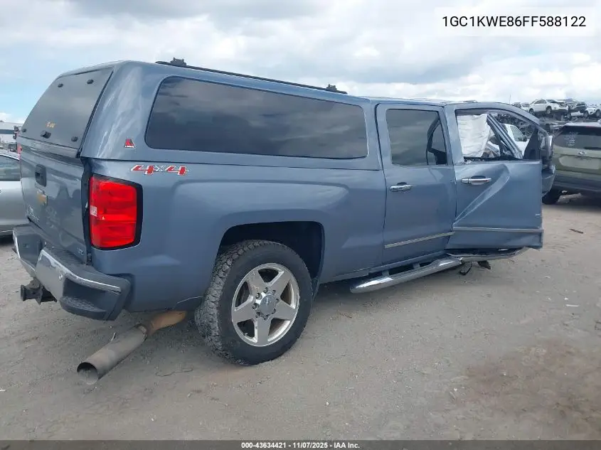 1GC1KWE86FF588122 2015 Chevrolet Silverado 2500Hd Ltz