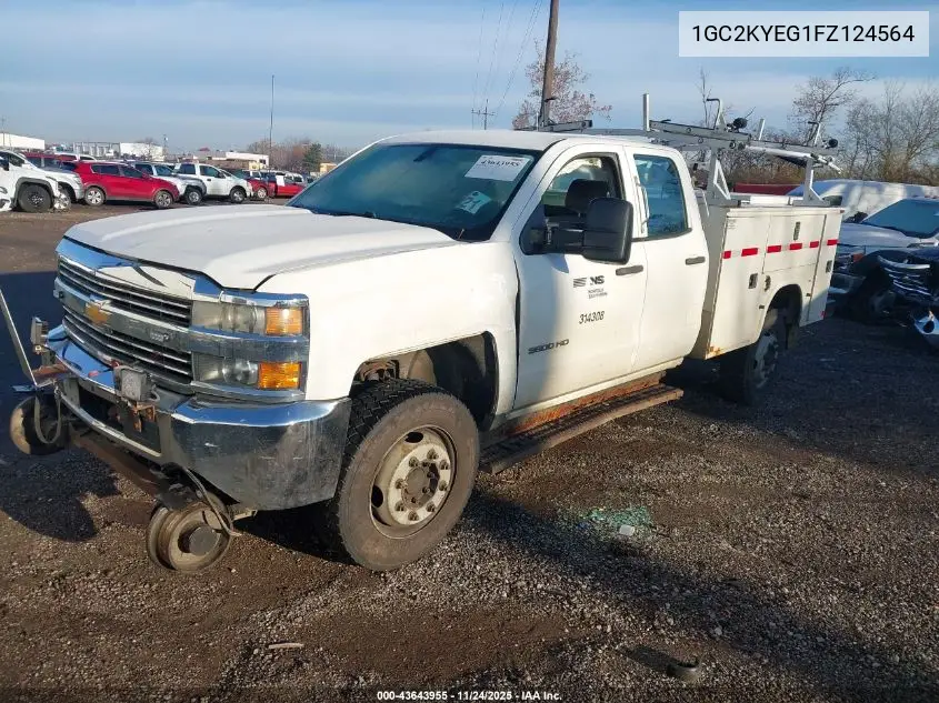 1GC2KYEG1FZ124564 2015 Chevrolet Silverado 3500Hd Wt