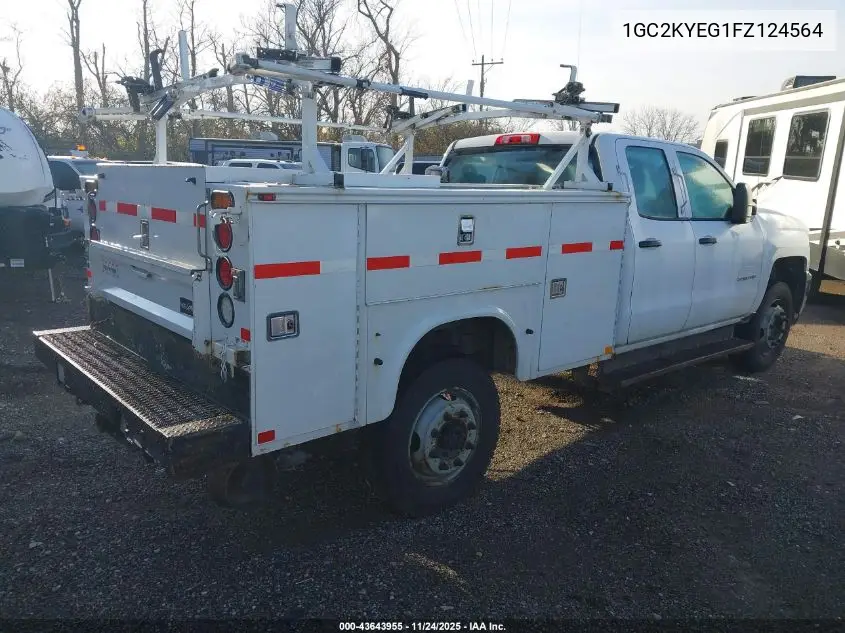 1GC2KYEG1FZ124564 2015 Chevrolet Silverado 3500Hd Wt