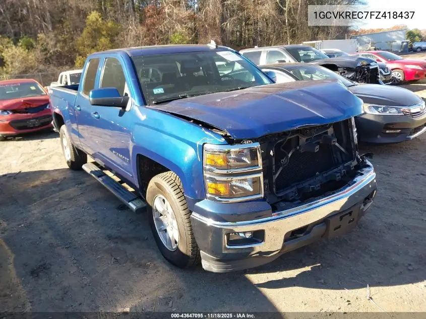 1GCVKREC7FZ418437 2015 Chevrolet Silverado 1500 1Lt