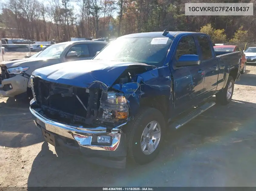 1GCVKREC7FZ418437 2015 Chevrolet Silverado 1500 1Lt
