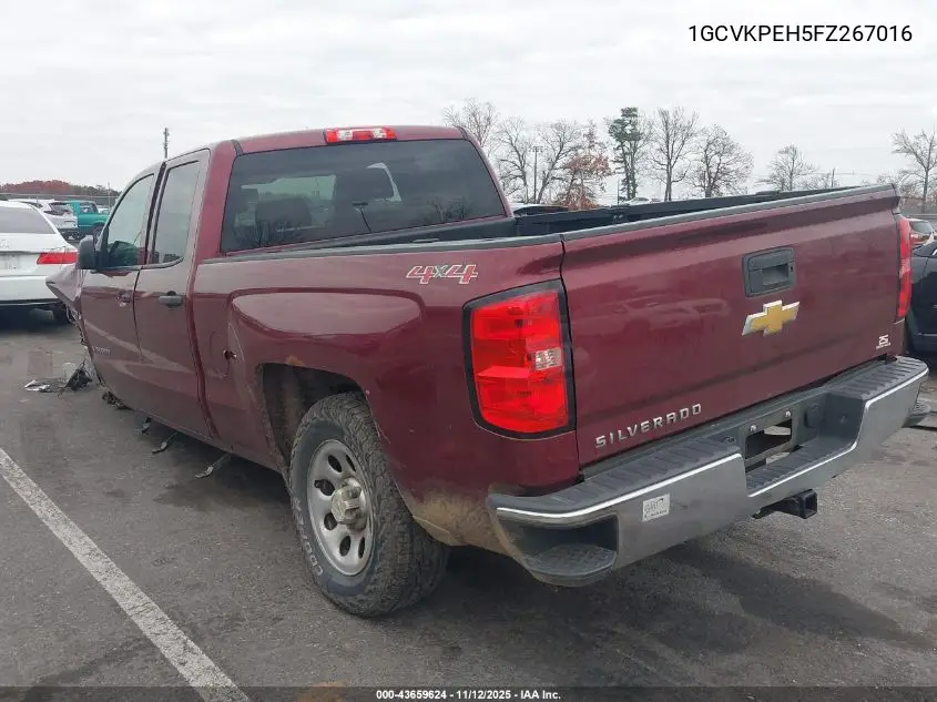 1GCVKPEH5FZ267016 2015 Chevrolet Silverado 1500 Wt