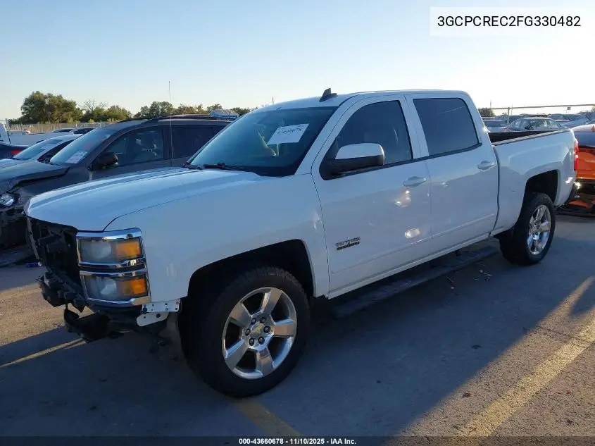 3GCPCREC2FG330482 2015 Chevrolet Silverado 1500 1Lt