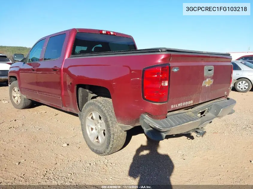 3GCPCREC1FG103218 2015 Chevrolet Silverado 1500 1Lt