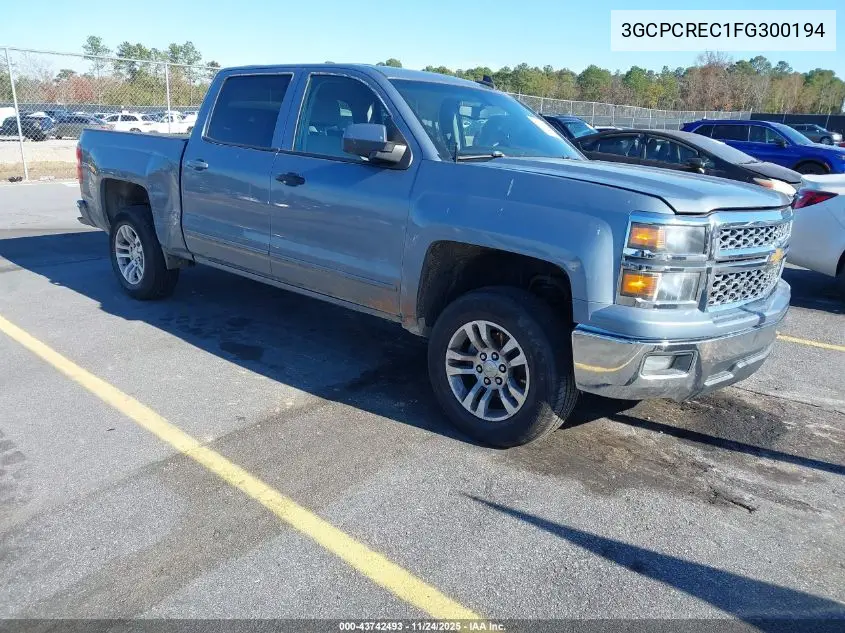3GCPCREC1FG300194 2015 Chevrolet Silverado 1500 1Lt