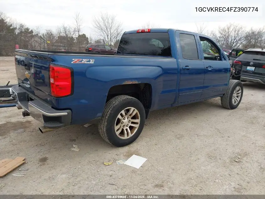 1GCVKREC4FZ390774 2015 Chevrolet Silverado 1500 2Lt