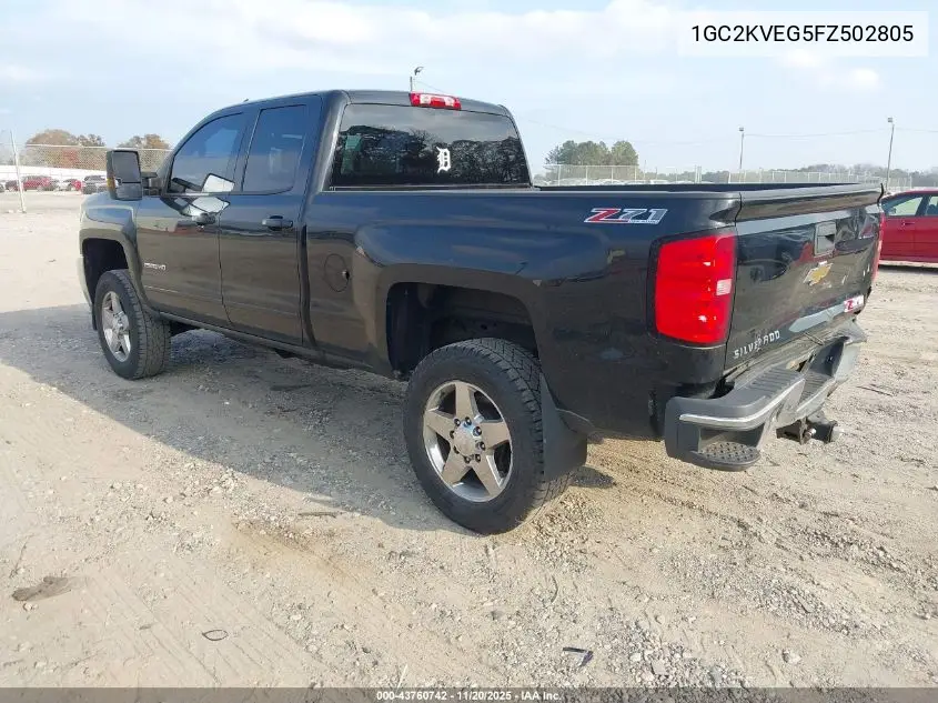 1GC2KVEG5FZ502805 2015 Chevrolet Silverado 2500Hd Lt