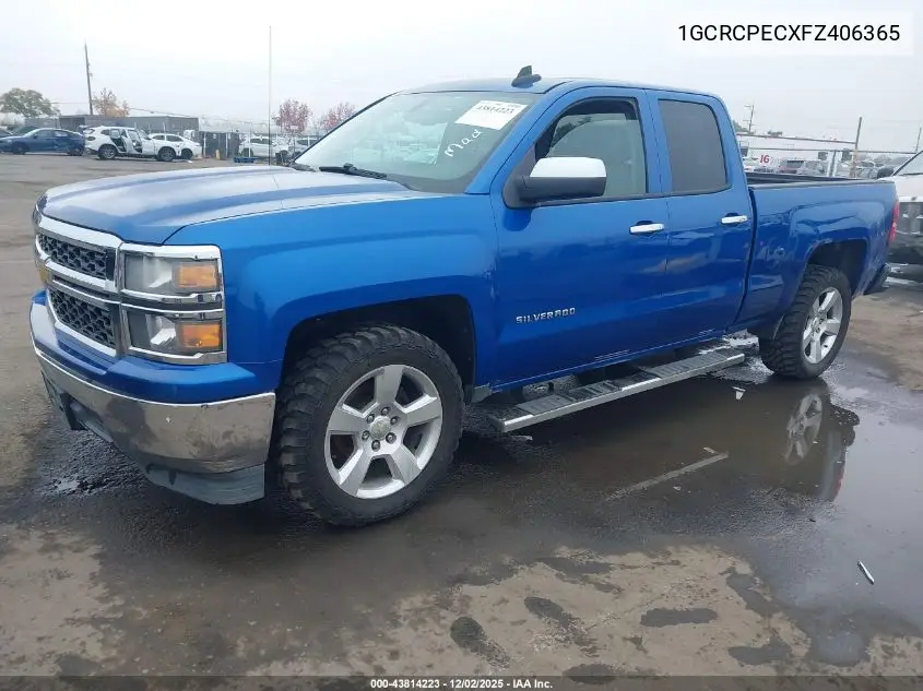 1GCRCPECXFZ406365 2015 Chevrolet Silverado 1500 Ls