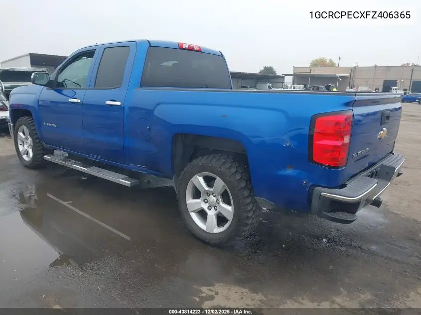 1GCRCPECXFZ406365 2015 Chevrolet Silverado 1500 Ls