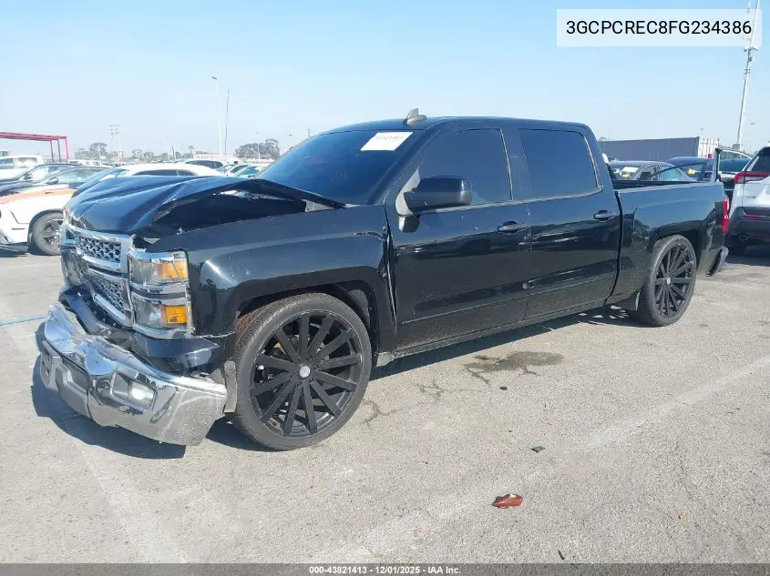 3GCPCREC8FG234386 2015 Chevrolet Silverado 1500 1Lt