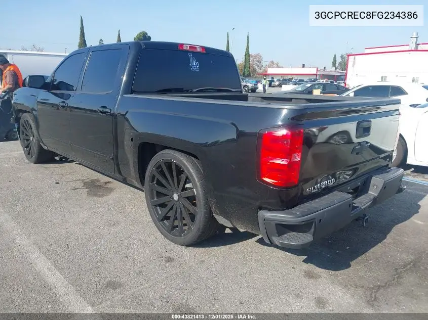 3GCPCREC8FG234386 2015 Chevrolet Silverado 1500 1Lt