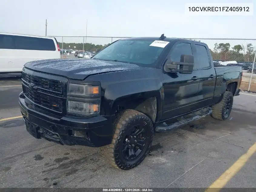 1GCVKREC1FZ405912 2015 Chevrolet Silverado 1500 2Lt