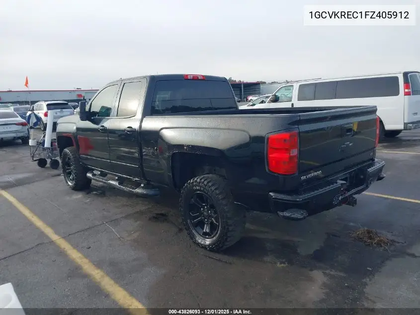 1GCVKREC1FZ405912 2015 Chevrolet Silverado 1500 2Lt