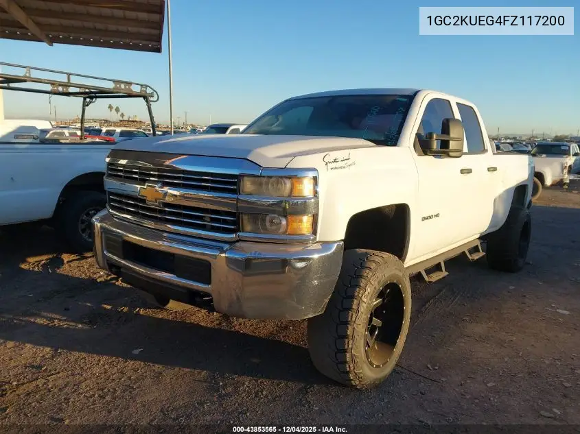 1GC2KUEG4FZ117200 2015 Chevrolet Silverado 2500Hd Wt