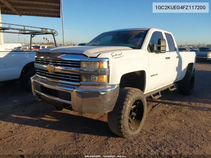 1GC2KUEG4FZ117200 2015 Chevrolet Silverado 2500Hd Wt