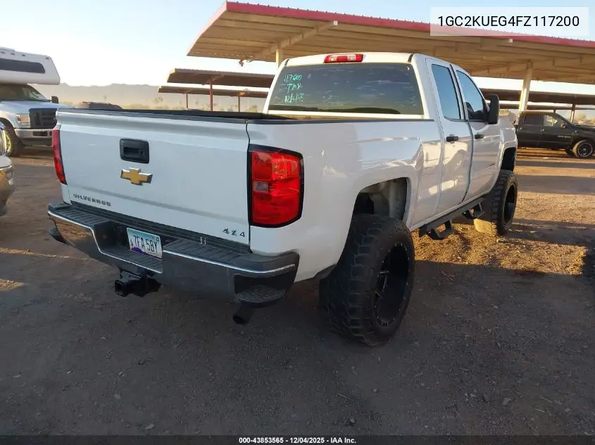 1GC2KUEG4FZ117200 2015 Chevrolet Silverado 2500Hd Wt