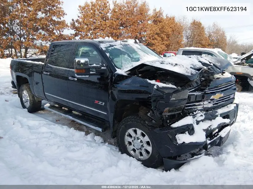 1GC1KWE8XFF623194 2015 Chevrolet Silverado 2500Hd Ltz