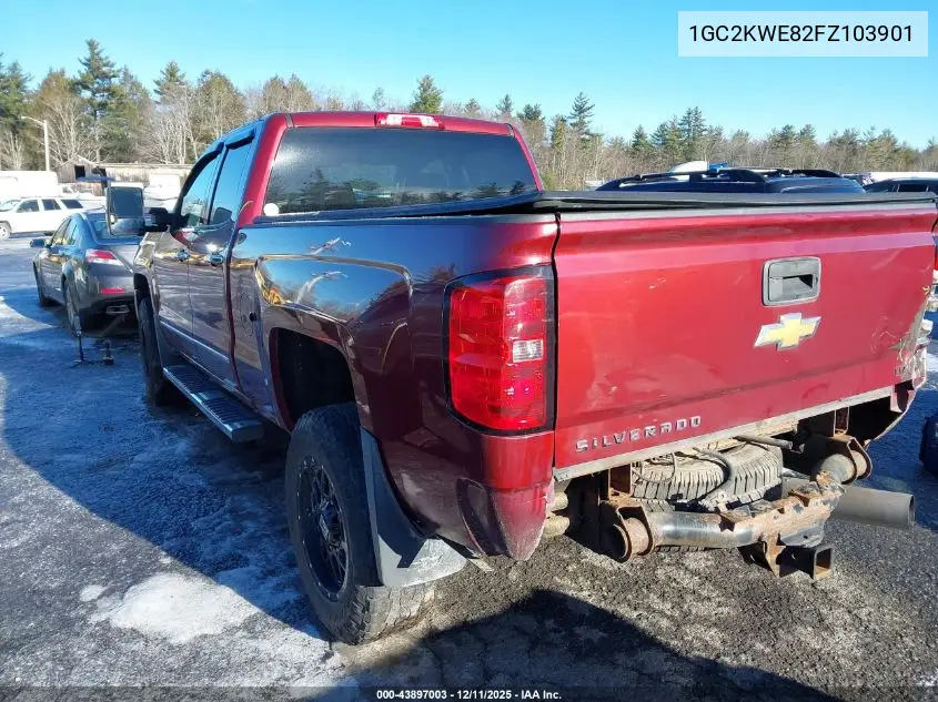 1GC2KWE82FZ103901 2015 Chevrolet Silverado 2500Hd Ltz