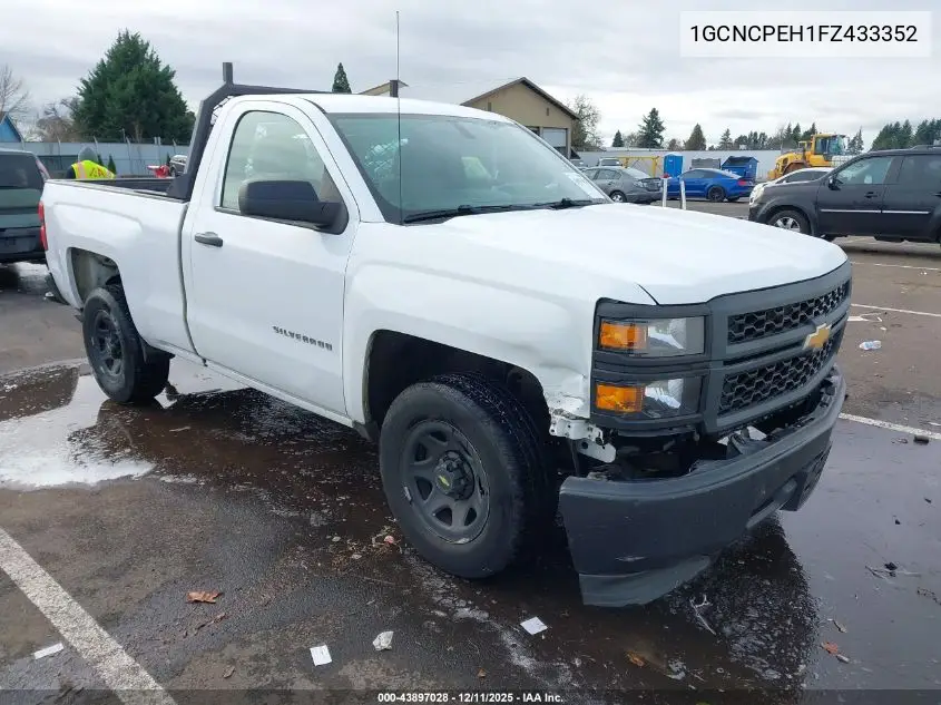 1GCNCPEH1FZ433352 2015 Chevrolet Silverado 1500 Wt