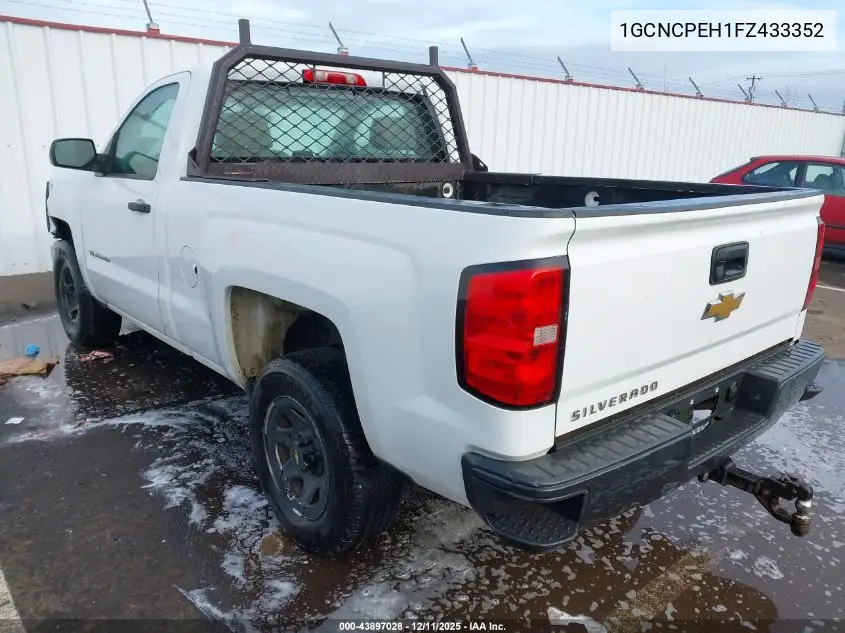 1GCNCPEH1FZ433352 2015 Chevrolet Silverado 1500 Wt