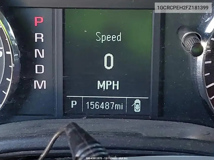 1GCRCPEH2FZ181399 2015 Chevrolet Silverado 1500 Ls
