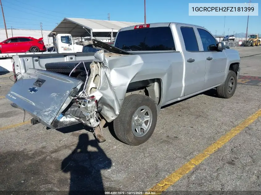 1GCRCPEH2FZ181399 2015 Chevrolet Silverado 1500 Ls