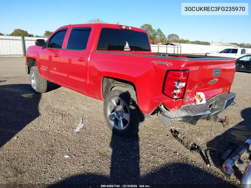 3GCUKREC3FG235970 2015 Chevrolet Silverado 1500 1Lt