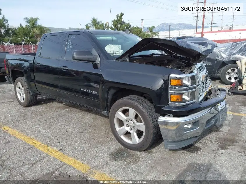 3GCPCREC0FG451172 2015 Chevrolet Silverado 1500 1Lt