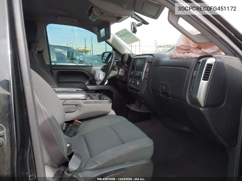 3GCPCREC0FG451172 2015 Chevrolet Silverado 1500 1Lt