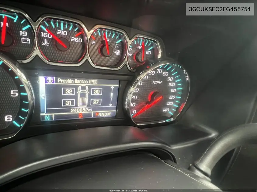 3GCUKSEC2FG455754 2015 Chevrolet Silverado K1500 Ltz