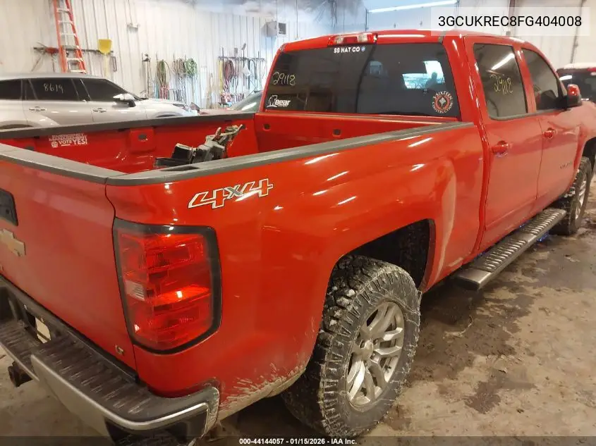 3GCUKREC8FG404008 2015 Chevrolet Silverado 1500 1Lt