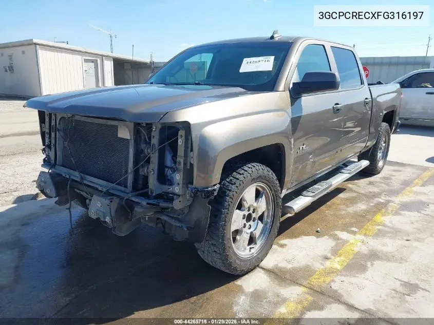 3GCPCRECXFG316197 2015 Chevrolet Silverado 1500 1Lt