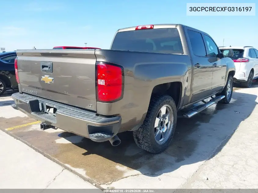 3GCPCRECXFG316197 2015 Chevrolet Silverado 1500 1Lt