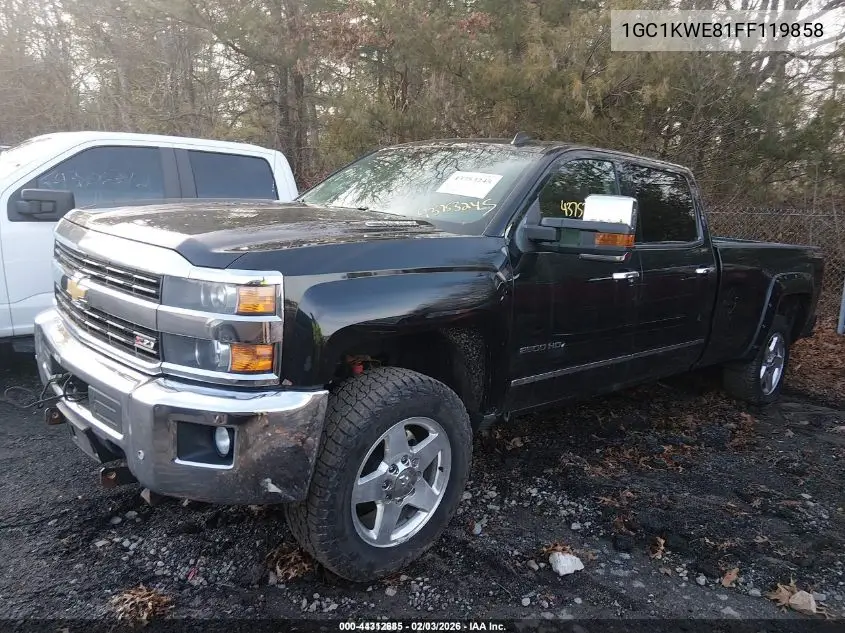 1GC1KWE81FF119858 2015 Chevrolet Silverado 2500Hd Ltz