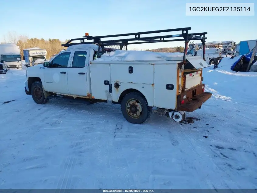 1GC2KUEG2FZ135114 2015 Chevrolet Silverado 2500Hd Wt