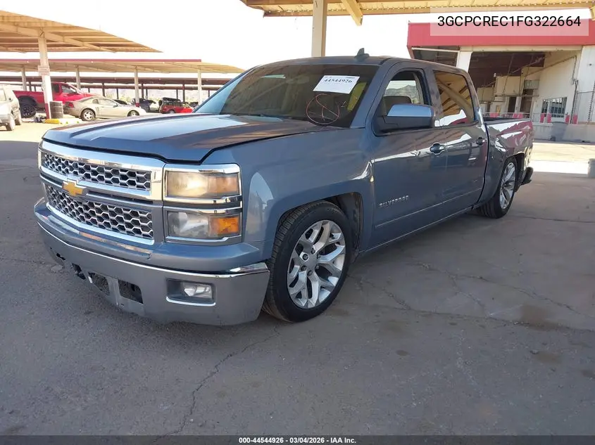 3GCPCREC1FG322664 2015 Chevrolet Silverado 1500 1Lt